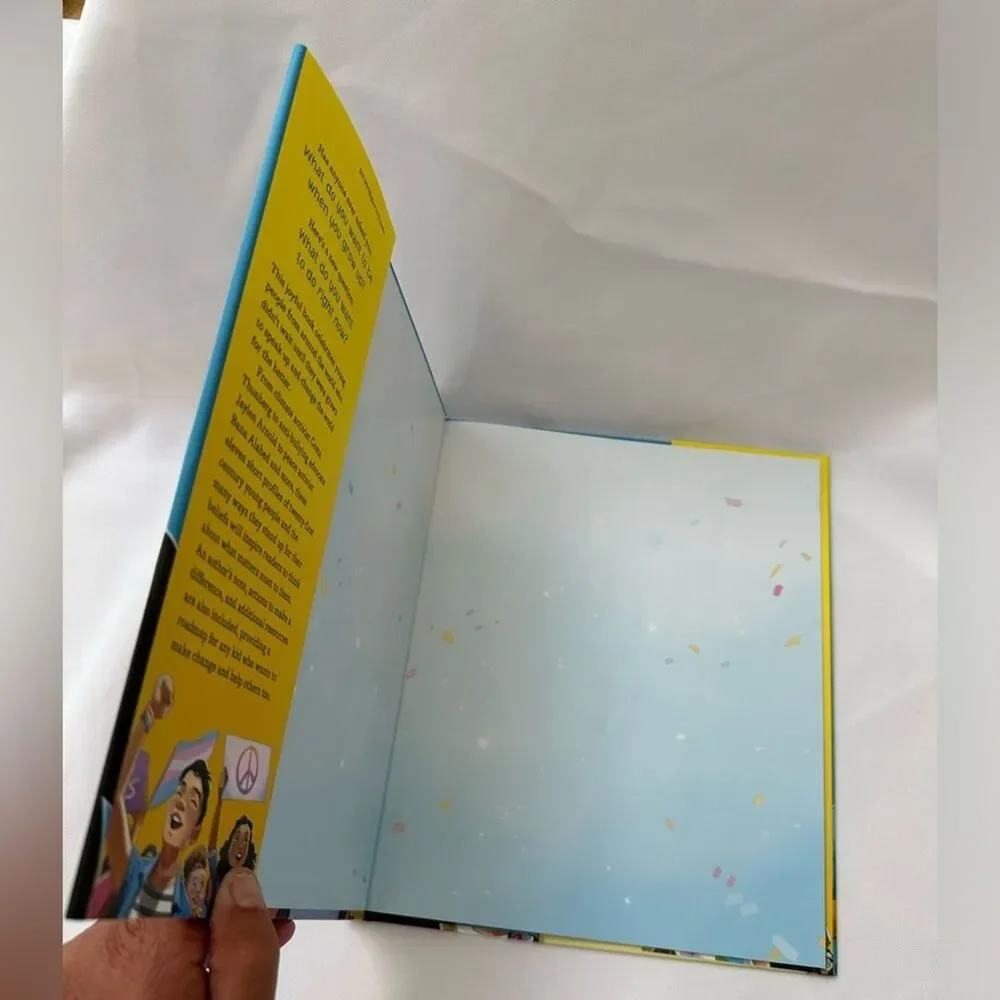 RiGHT NOW! Real Kids Speaking up for Change Book for Children Hardcover Like New